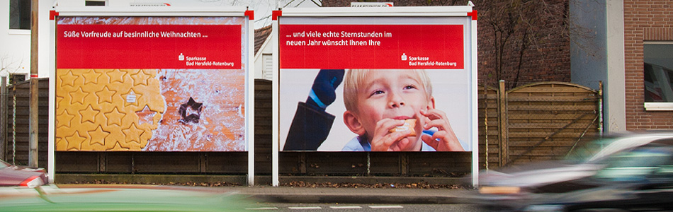 Printdesign – Sparkasse Bad Hersfeld-Rotenburg – Weihnachtskampagne 2012