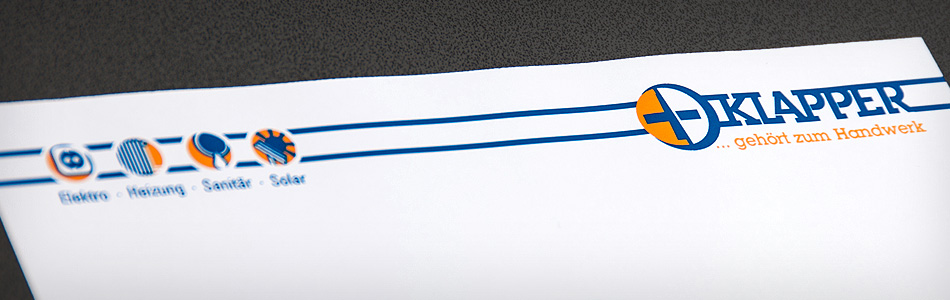 Corporate Design – Klapper … gehört zum Handwerk