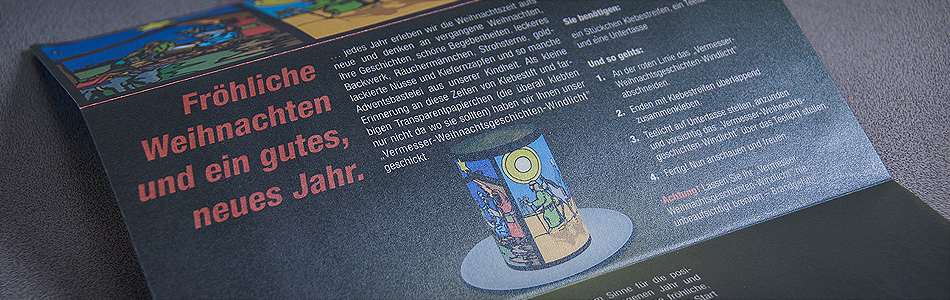 Printdesign – Vermessungsbüro Schmidt – Weihnachtskarte 2012