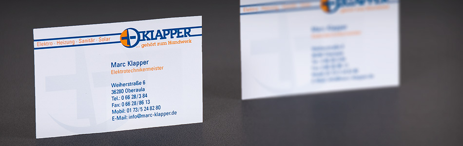 Corporate Design – Klapper … gehört zum Handwerk