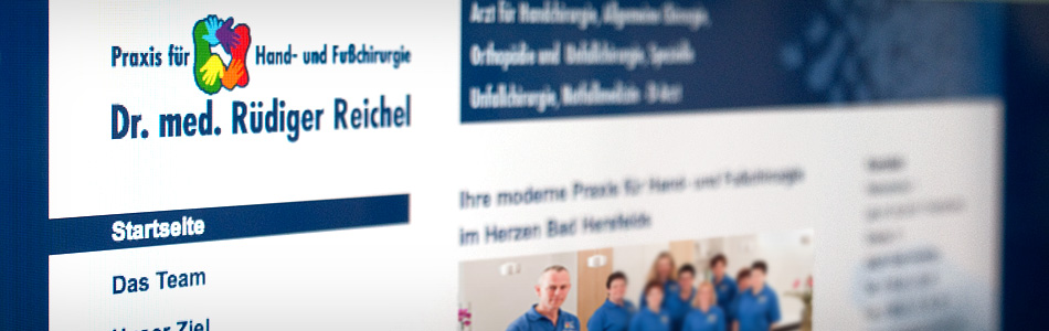 Corporate Design – Dr. med. Rüdiger Reichel – Praxis für Hand- und Fußchirurgie