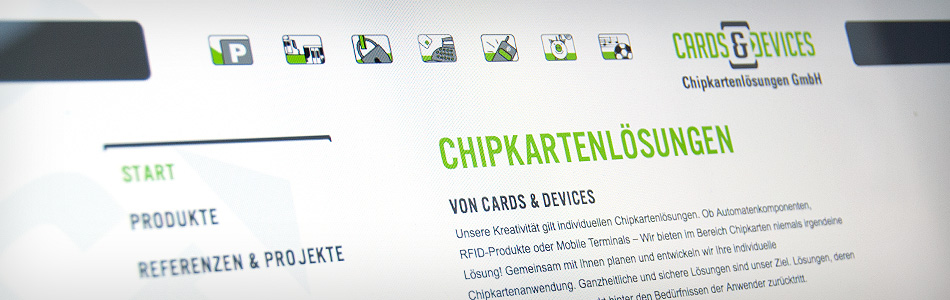 Webdesign – CARDS & DEVICES Chipkartenlösungen GmbH