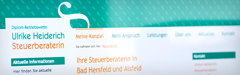 Webdesign – Ulrike Heiderich Steuerberaterin