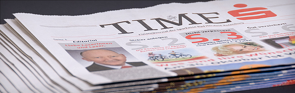 Printdesign – Sparkasse Bad Hersfeld-Rotenburg – TimeS