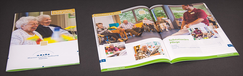 Printdesign – Martin Luther Stiftung Hanau – Imagebroschüre