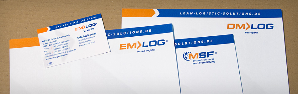 Corporate Design – EM-LOG® Gruppe