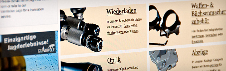 Webdesign – Grauwolf GmbH – Webshop