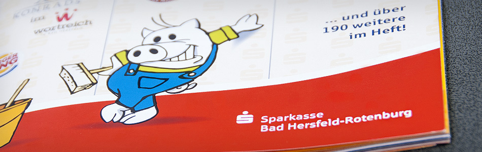Printdesign – Sparkasse Bad Hersfeld-Rotenburg – Earnie-Partnerheft