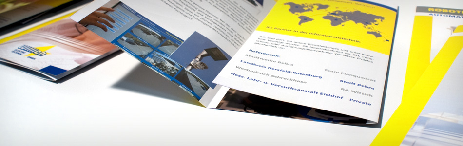 Printdesign – Willich Elektrotechnik GmbH – Bereichsfolder