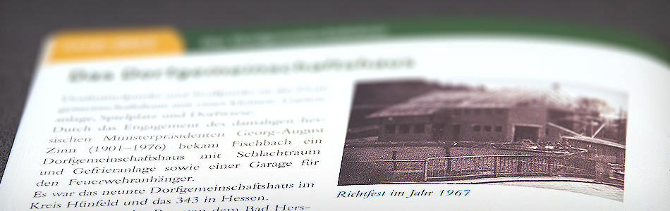 Printdesign – Gemeinde Hauneck – Festschrift 700 Jahre Fischbach