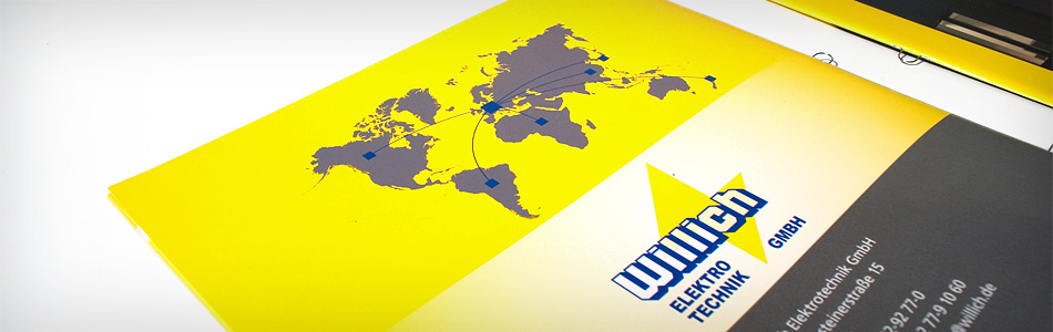 Printdesign – Willich Elektrotechnik GmbH – Imageprospekt