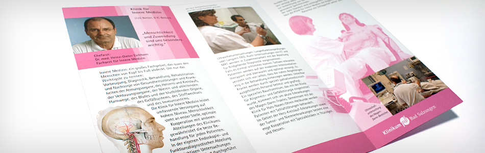 Printdesign – Klinikum Bad Salzungen GmbH – Prospektserie