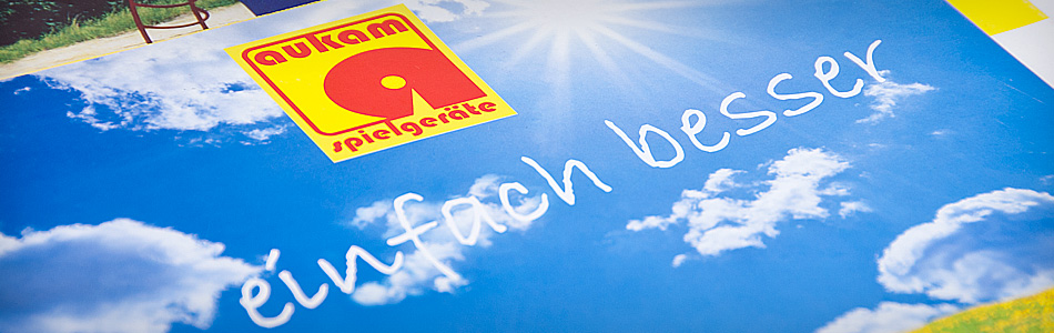 Printdesign – aukam Spielgeräte GmbH – Printwerbung