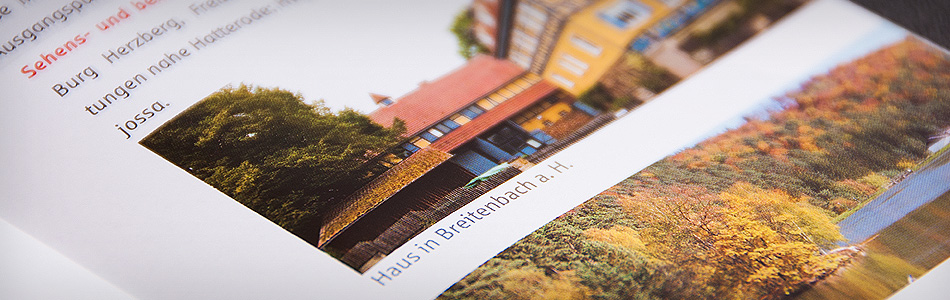 Printdesign – Sparkasse Bad Hersfeld-Rotenburg – Broschüre für Wanderer, Radfahrer und Geocacher