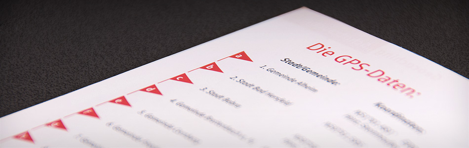 Printdesign – Sparkasse Bad Hersfeld-Rotenburg – Broschüre für Wanderer, Radfahrer und Geocacher