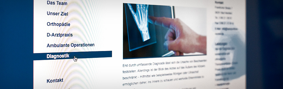 Webdesign – Dr. med. Rüdiger Reichel – Praxis für Hand- und Fußchirurgie