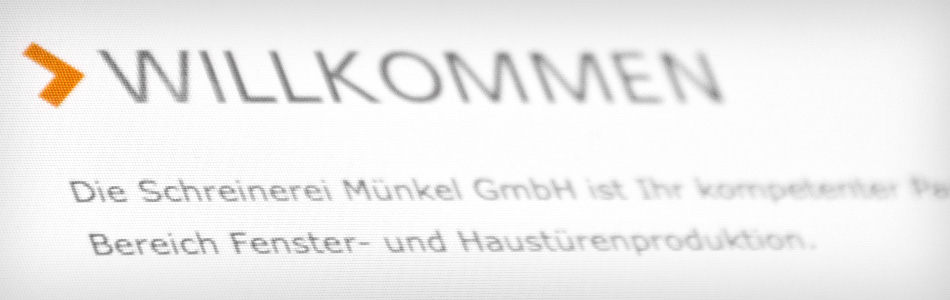 Webdesign – Schreinerei Münkel GmbH