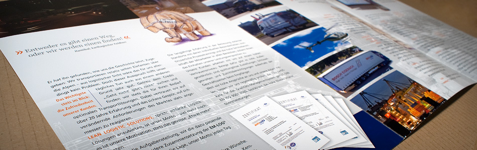 Printdesign – EM-LOG® Gruppe – Imageprospekt
