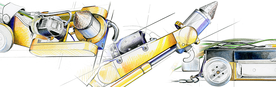 Illustration – „Talpa“ – Rohrsanierungsroboter