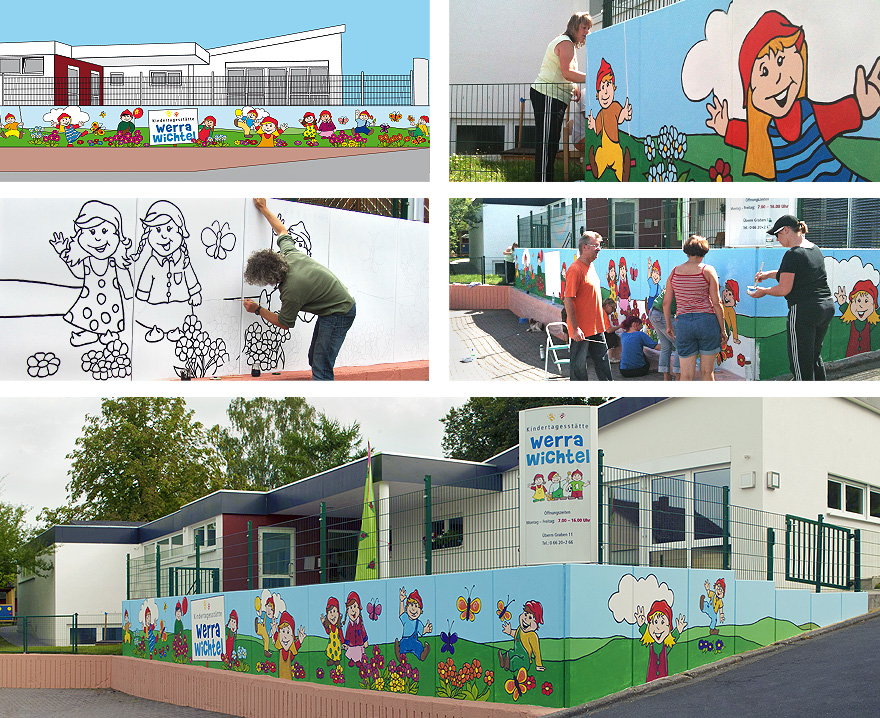 Kunst am Bau – Kindertagesstätte Werrawichtel