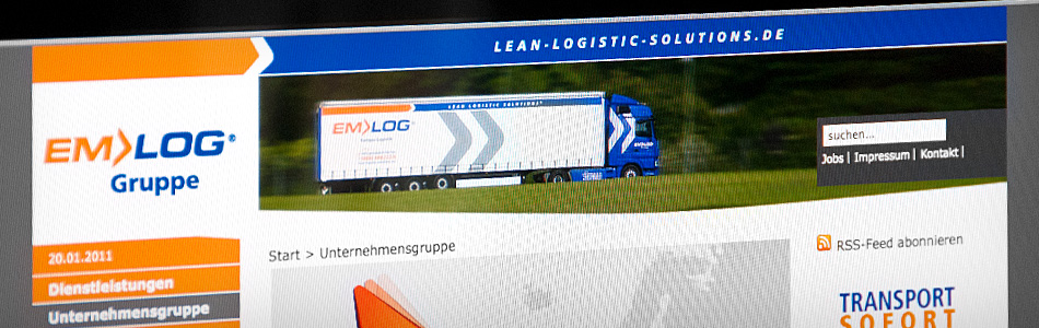 Webdesign – EM-LOG® Gruppe