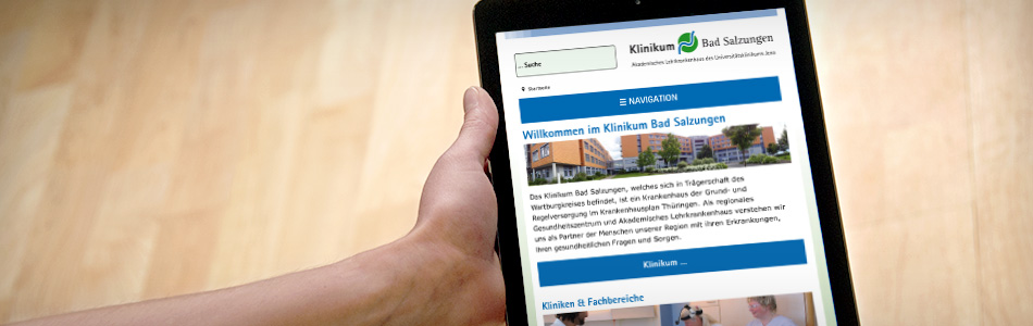 Responsive Webdesign – Klinikum Bad Salzungen GmbH