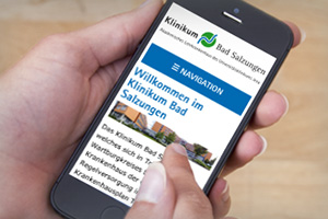 Responsive Webdesign – Klinikum Bad Salzungen GmbH
