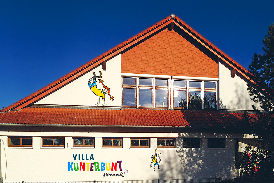 ekwdesign Villa Kunterbunt Hauneck/Unterhaun Fassade