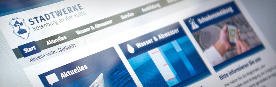 Responsive Webdesign – Stadtwerke Rotenburg an der Fulda