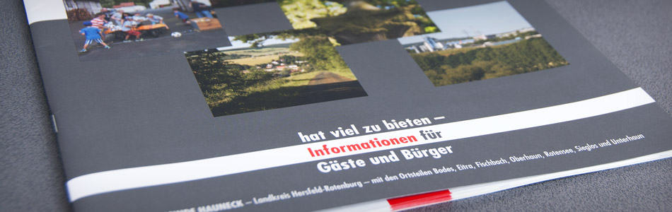 Printdesign – Gemeinde Hauneck – Informationsbroschüre