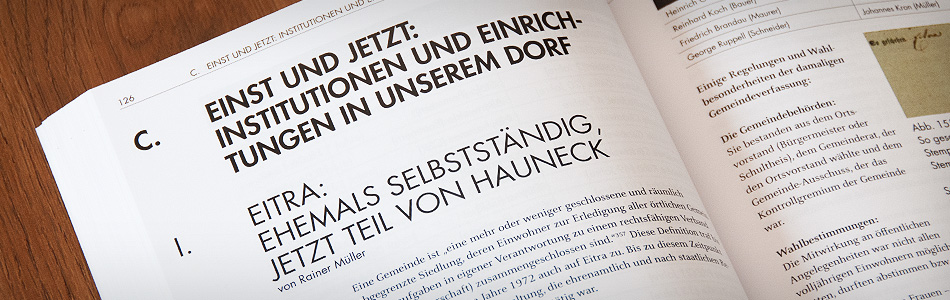 Printdesign – Gemeinde Hauneck – Dorfchronik von Eitra