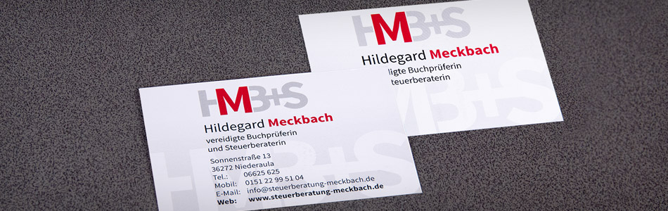 Corporate Design – Hildegard Meckbach – vereidigte Buchprüferin und Steuerberaterin
