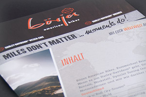 Börjes American Bikes GmbH und Co. KG – Reise-„Magalog“ Miles don't matter ... moments do!