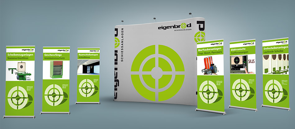 Printdesign – Eigenbrod Schießanlagen Gmbh – Roll-Up-Banner-Serie