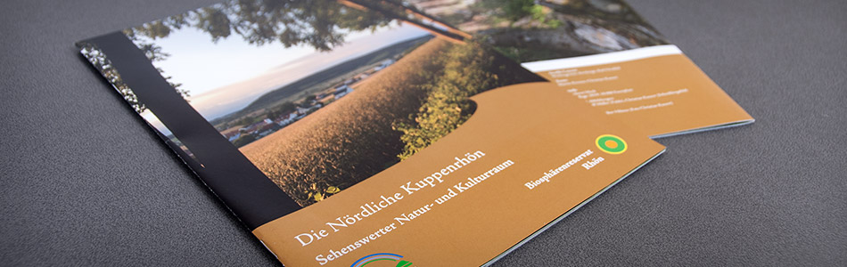 Printdesign – Die Nörliche Kuppenrhön – Sehenswerter Natur- und Kulturraum