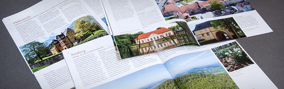 Printdesign – Die Nörliche Kuppenrhön – Sehenswerter Natur- und Kulturraum