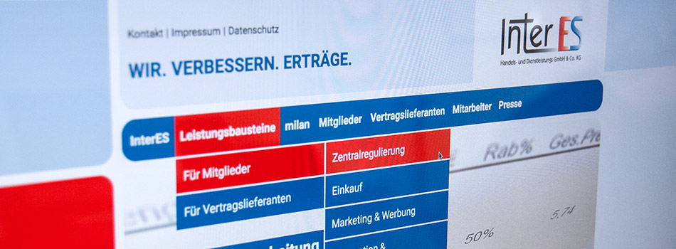 Responsive Webdesign – InterES – Handels- & Dienstleistungs GmbH & Co. KG